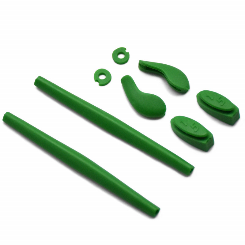 SOODASE For Oakley Juliet Sunglasses Green Replacement Earsocks Rubber Kit