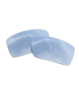 SOODASE For Oakley Gascan Sunglasses Silver Polarized Replacement Lenses