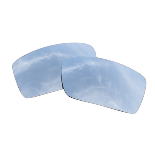 SOODASE For Oakley Gascan Sunglasses Silver Polarized Replacement Lenses