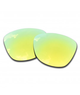 SOODASE For Oakley Frogskins Asia Fit Sunglasses Gold Polarized Replacement Lenses