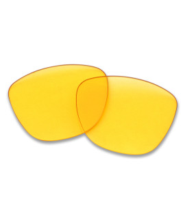SOODASE For Oakley Frogskins Sunglasses Transparent Yellow Replacement Lenses