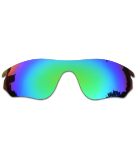 SOODASE For Oakley Radarlock Pitch Sunglasses Green Polarized Replacement Lenses