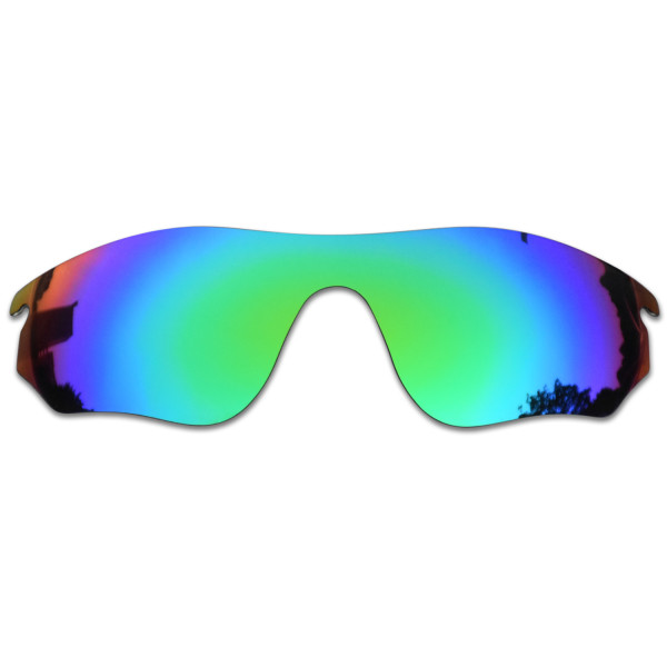 SOODASE For Oakley Radarlock Pitch Sunglasses Green Polarized Replacement Lenses
